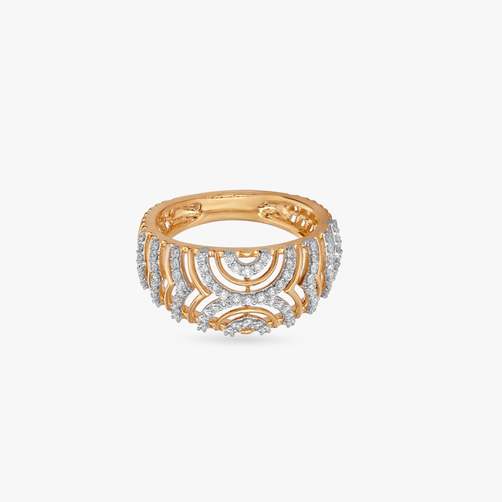 Fierce Contour Diamond Finger Ring,,hi-res image number null