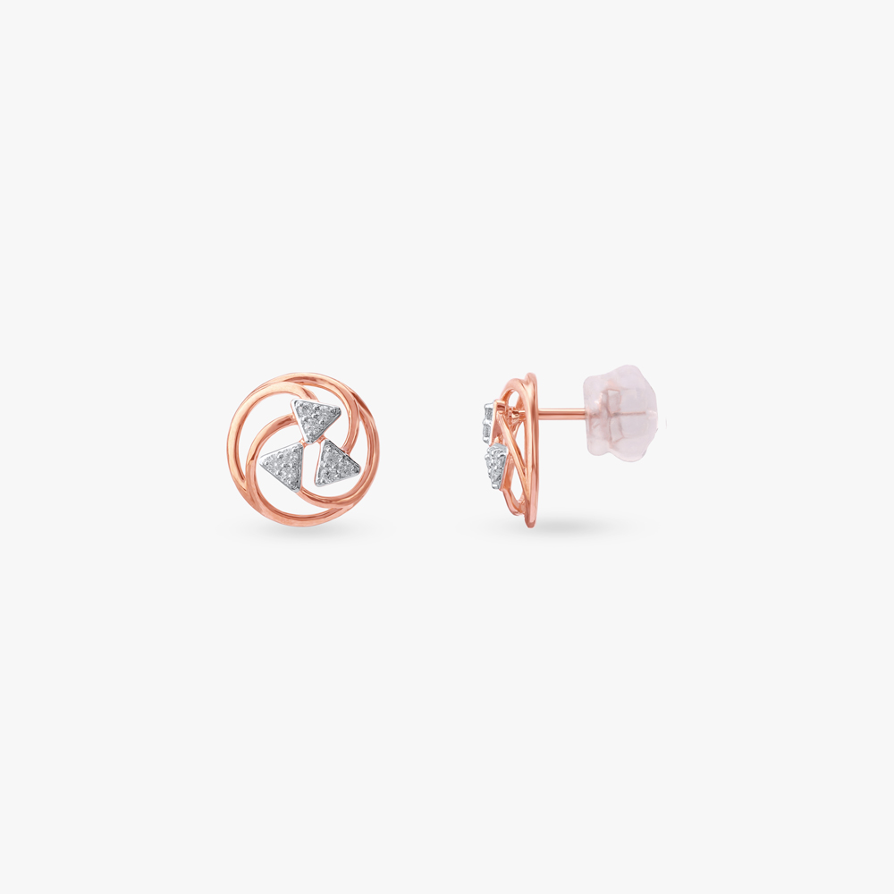 Spin Spark Diamond Stud Earrings,,hi-res image number null