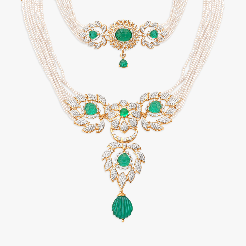 Gleaming Radiant Diamond Necklace