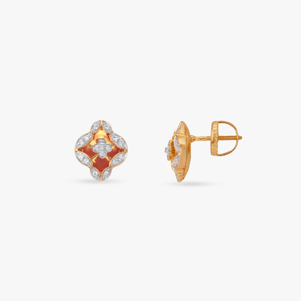 Iris Glow Diamond Stud Earrings,,hi-res image number null
