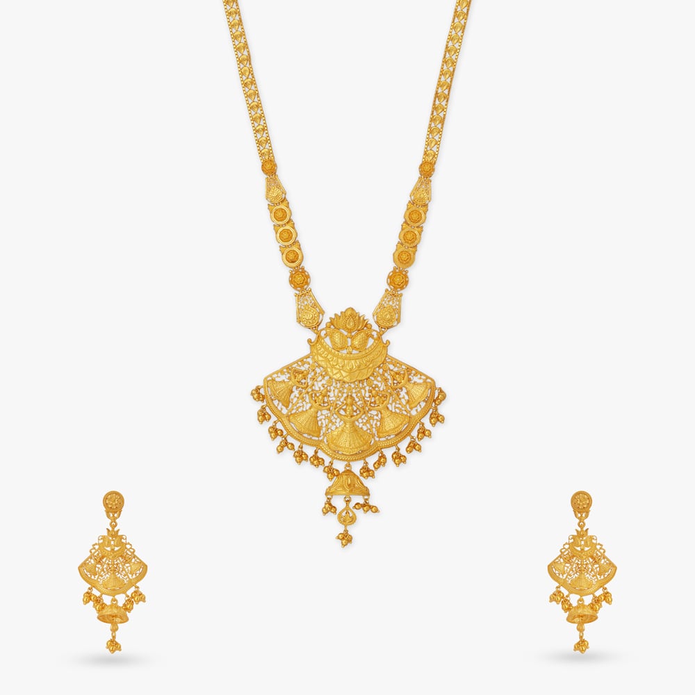 Mithila Nartaki Gold Necklace Set,,hi-res image number null