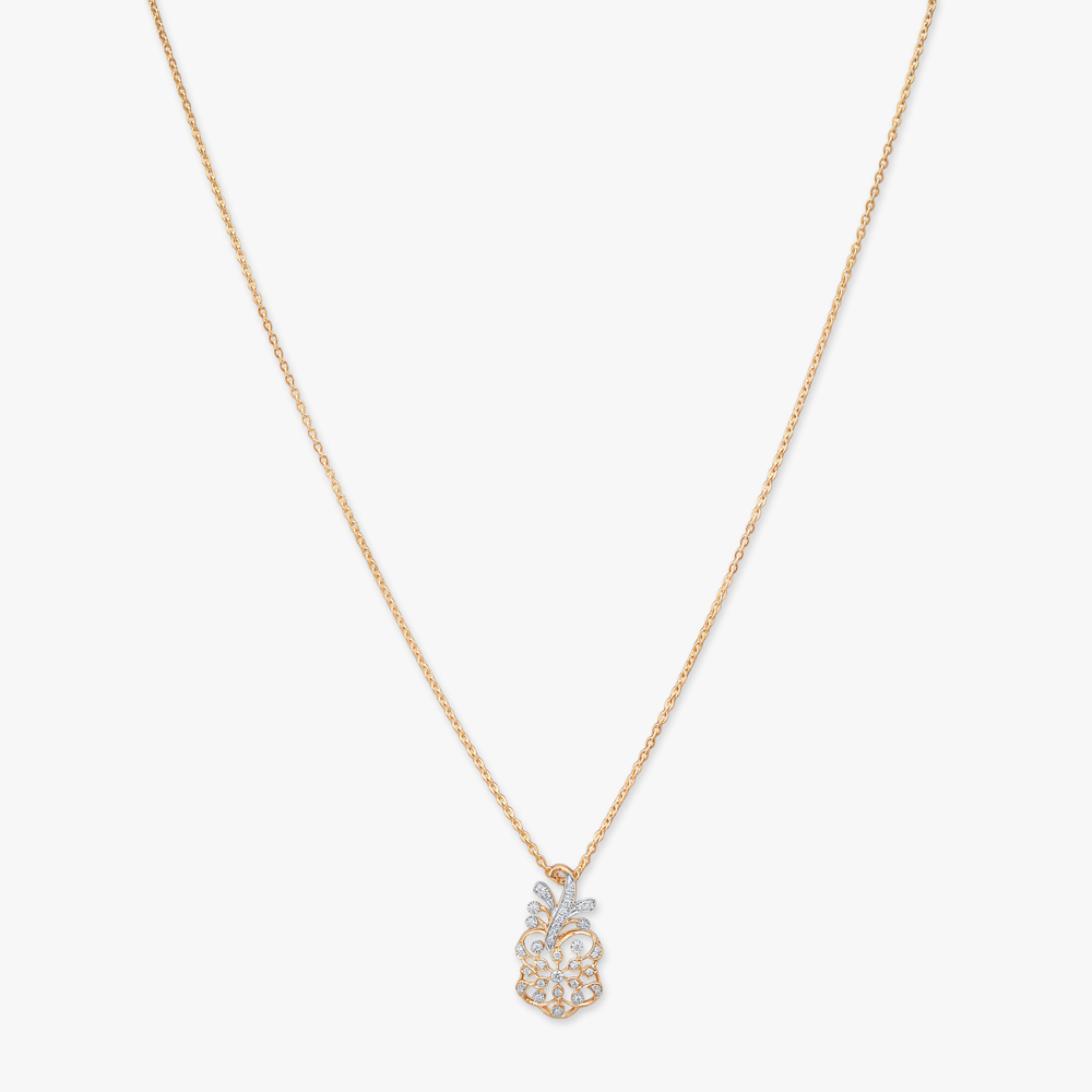 Regal Vine Diamond Pendant with Chain,,hi-res image number null