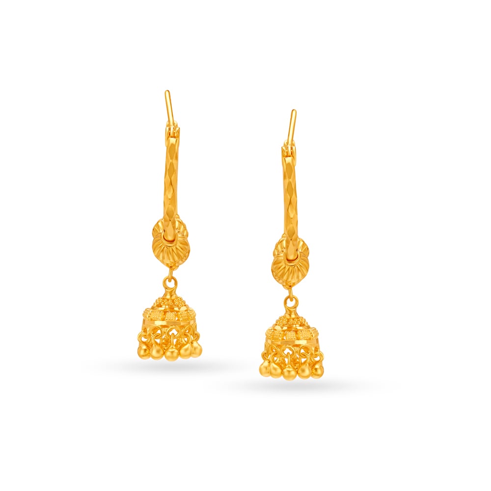 Striking Gold Hoop Earrings,,hi-res image number null