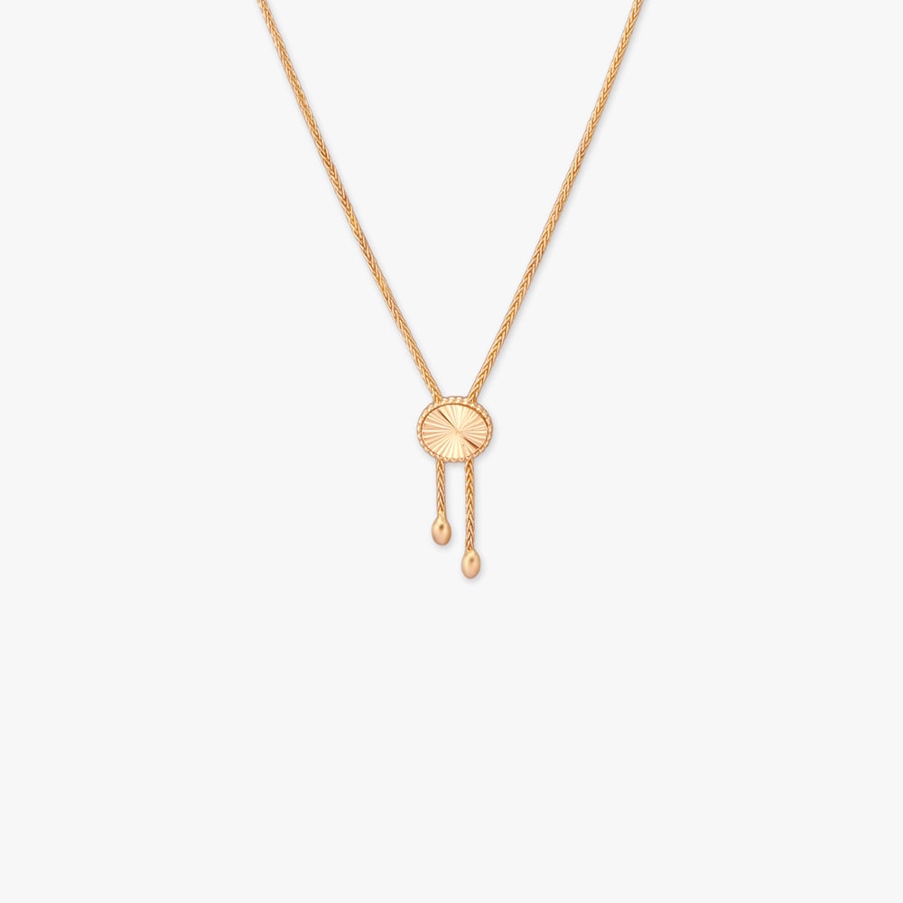 Halo Drift Gold Pendant with Chain,,hi-res image number null