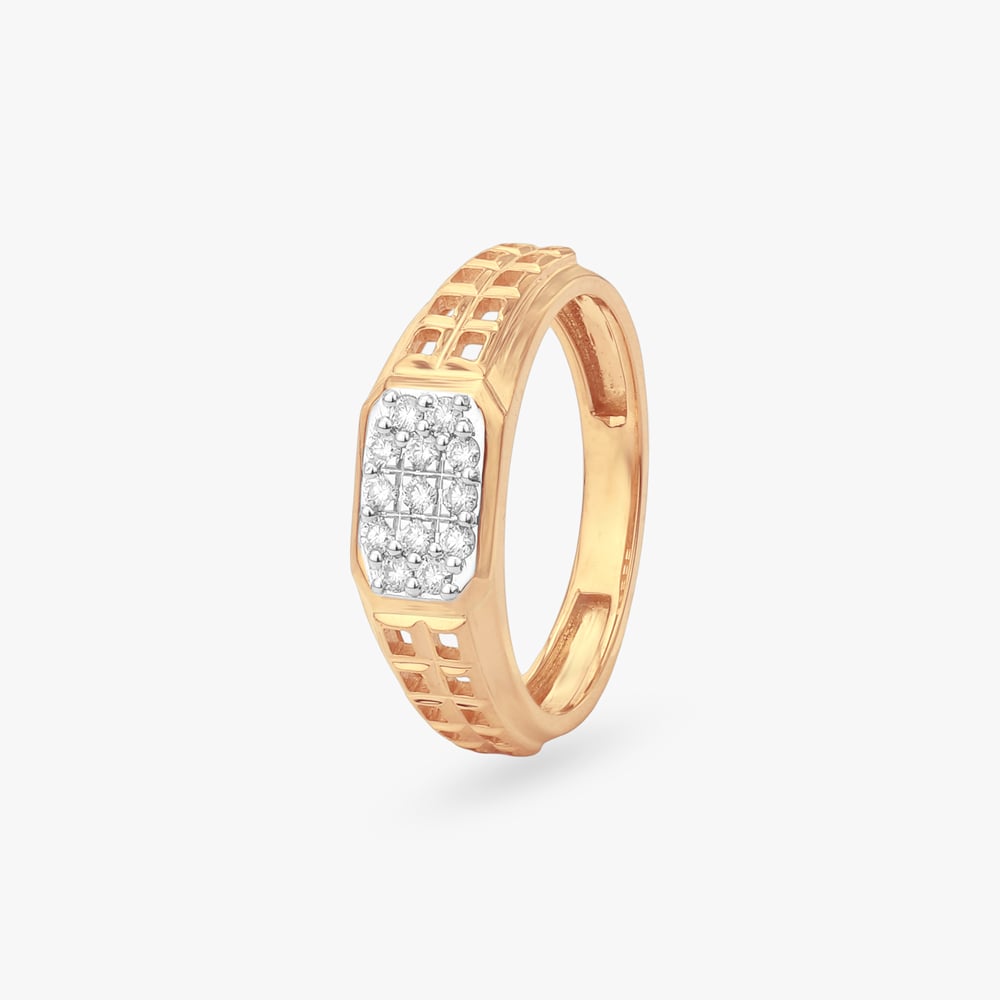 Regal Matrix Diamond Ring for Men,,hi-res image number null