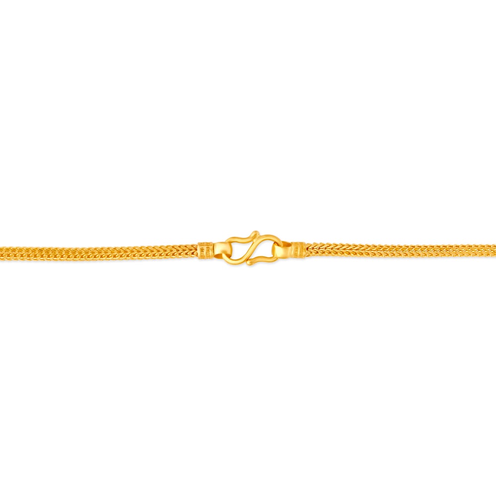 Sleek Coloured Stones Studded Glossy Gold Chain,,hi-res image number null