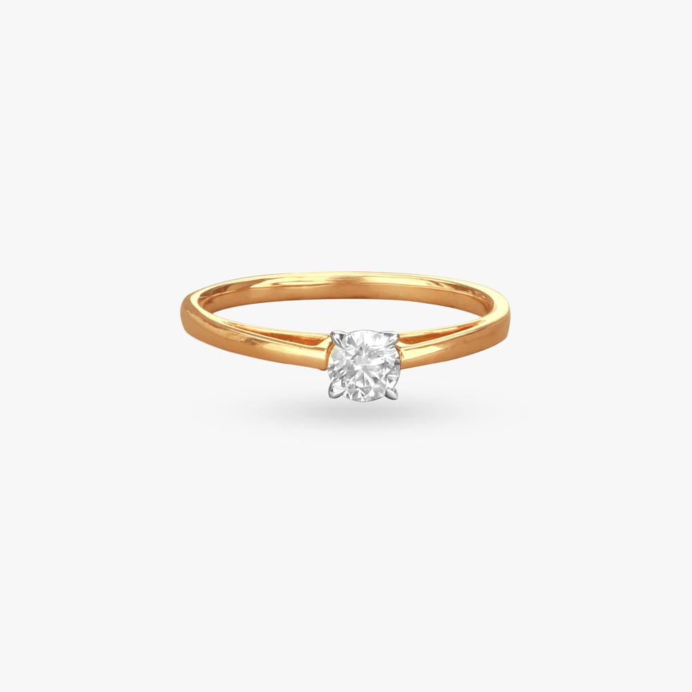 Forever Gleam Diamond Solitaire Finger Ring,,hi-res image number null