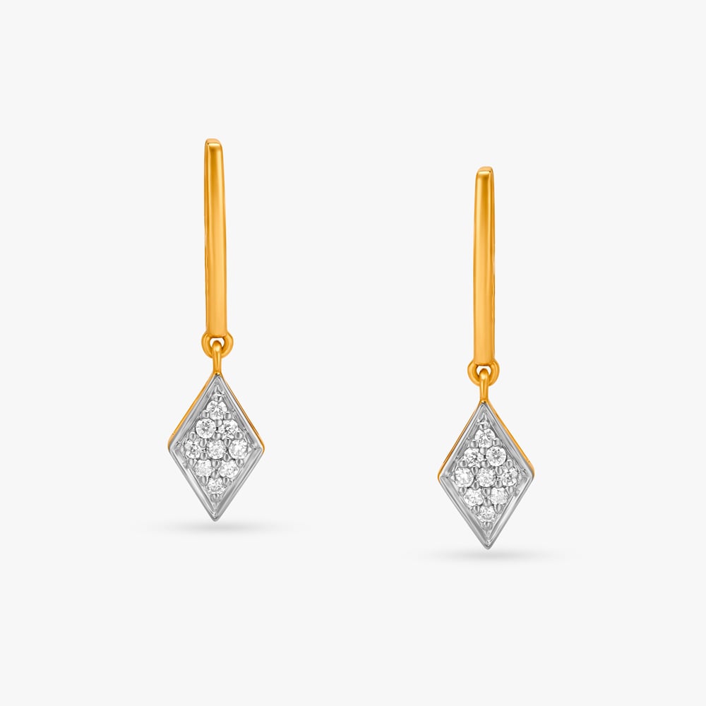 Refined Glam Diamond Drop Earrings,,hi-res image number null