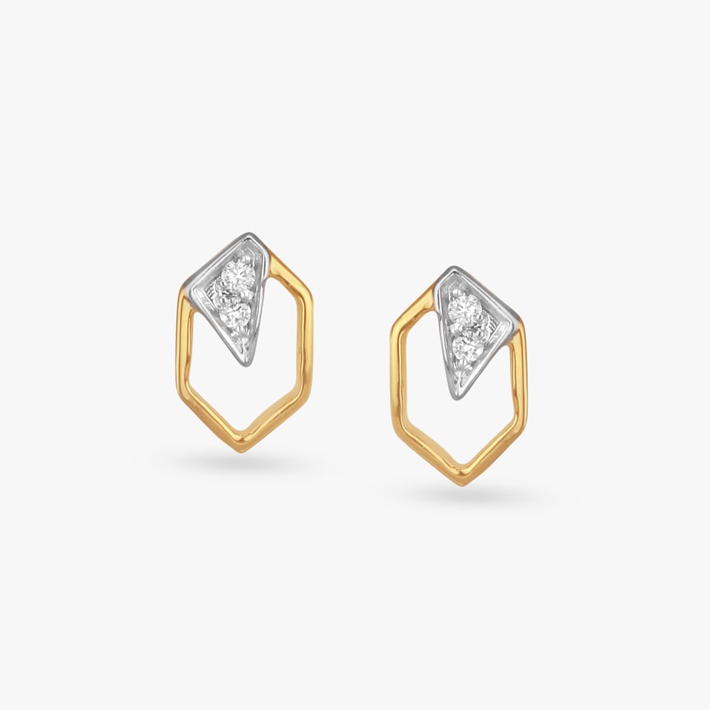 Tiny Twinkles Diamond Stud Earrings For Kids,,hi-res image number null
