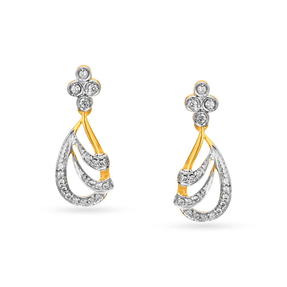 Alluring Diamond Necklace Set & Teardrop Earrings,,hi-res image number null
