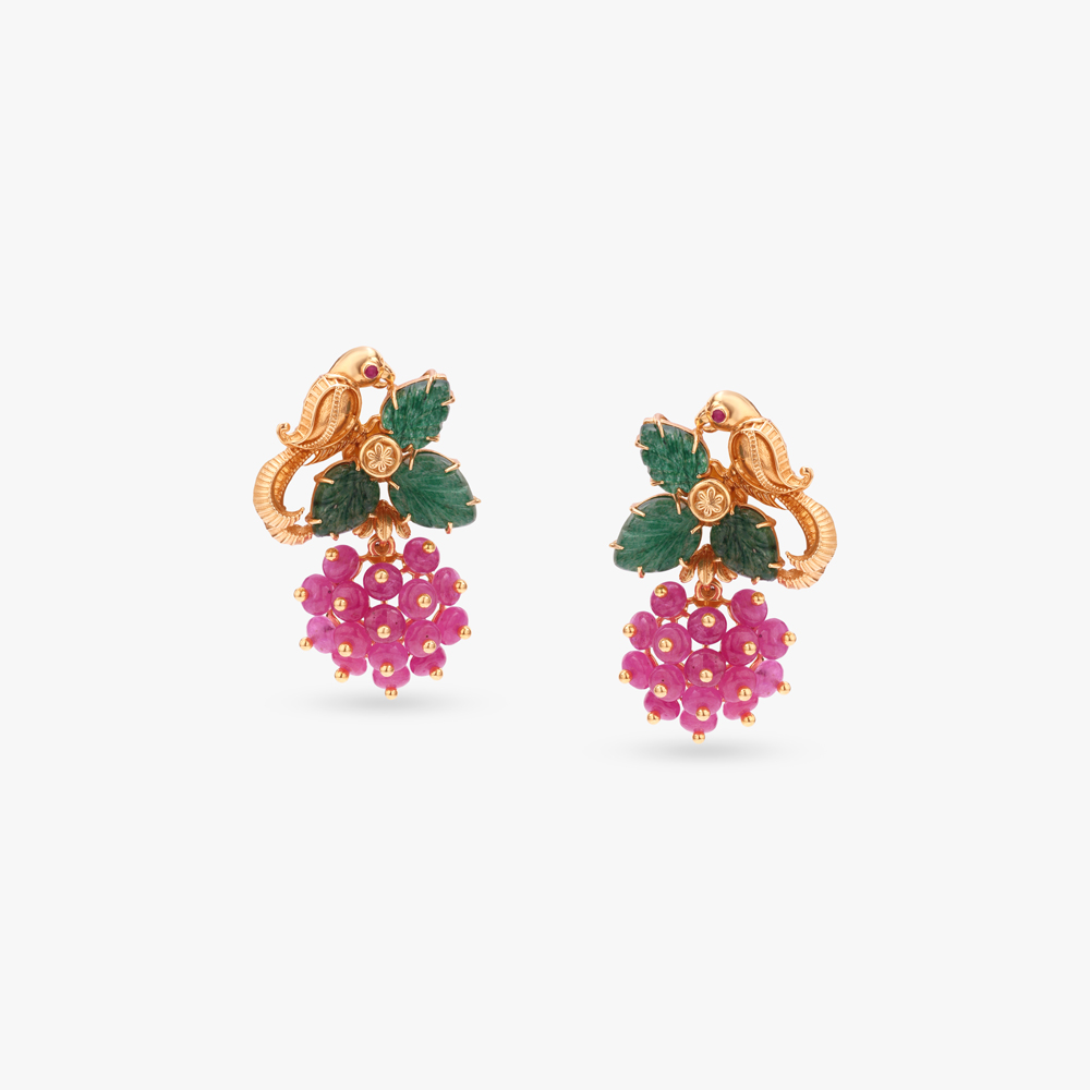 Blooming Grove Gold Pendant and Earrings Set,,hi-res image number null