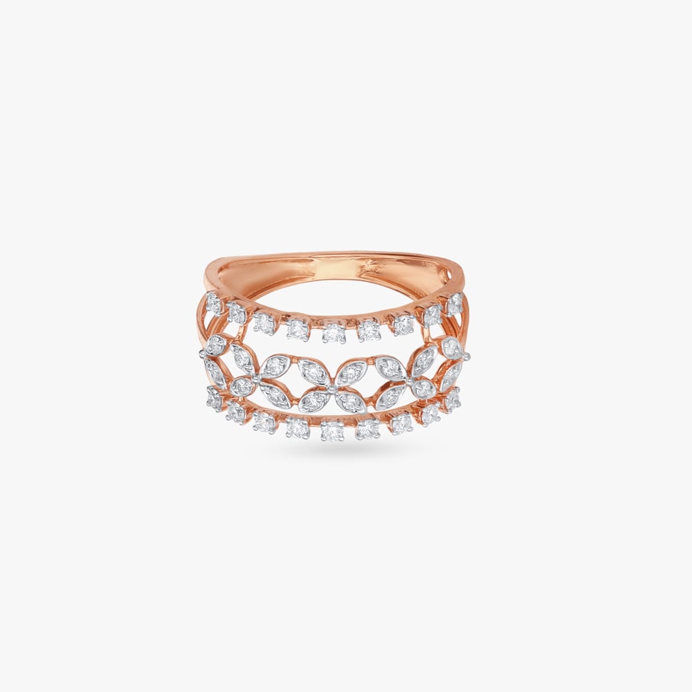 Floral Lace Diamond Ring,,hi-res image number null