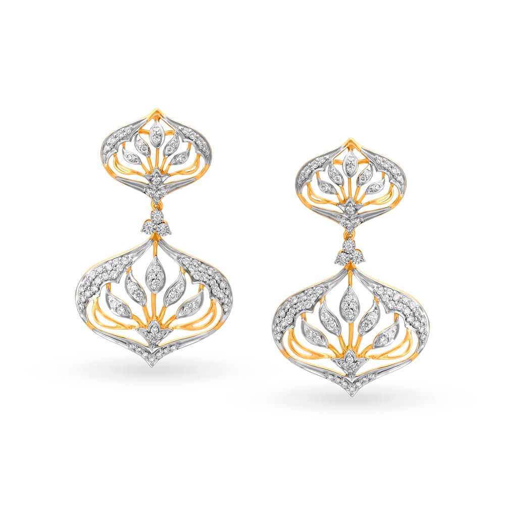 Opulent Diamond Drop Earrings
