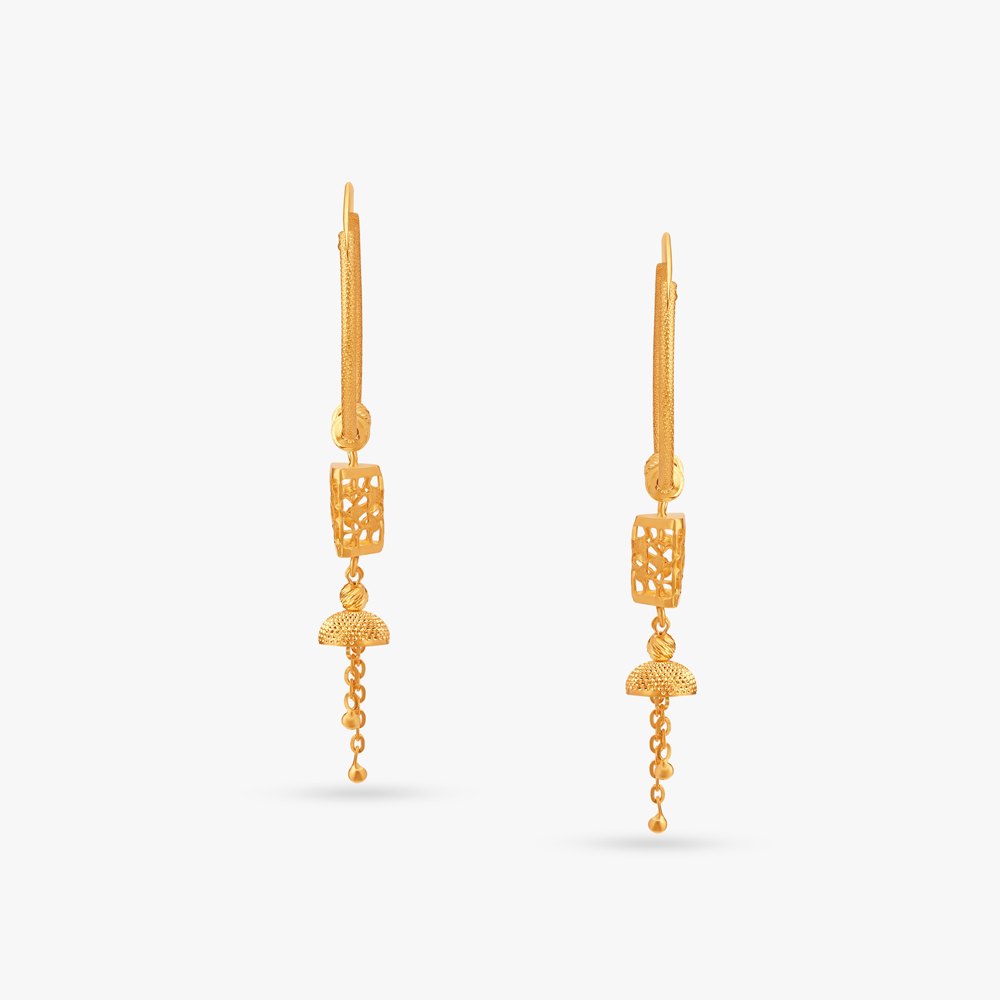 Glinting Rajkot Bali Hoop Earrings,,hi-res image number null