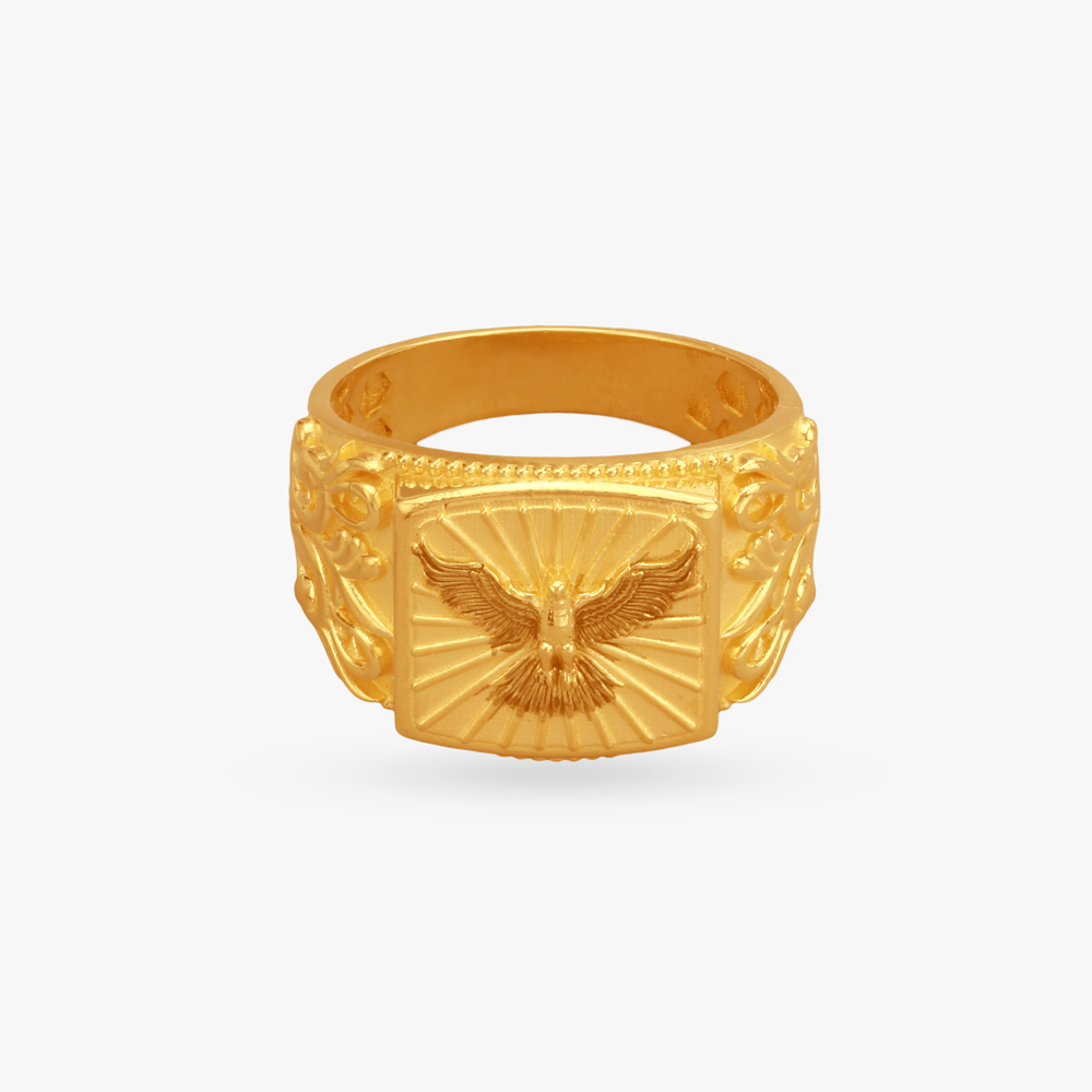 Soaring Majesty Gold Finger Ring for Men,,hi-res image number null