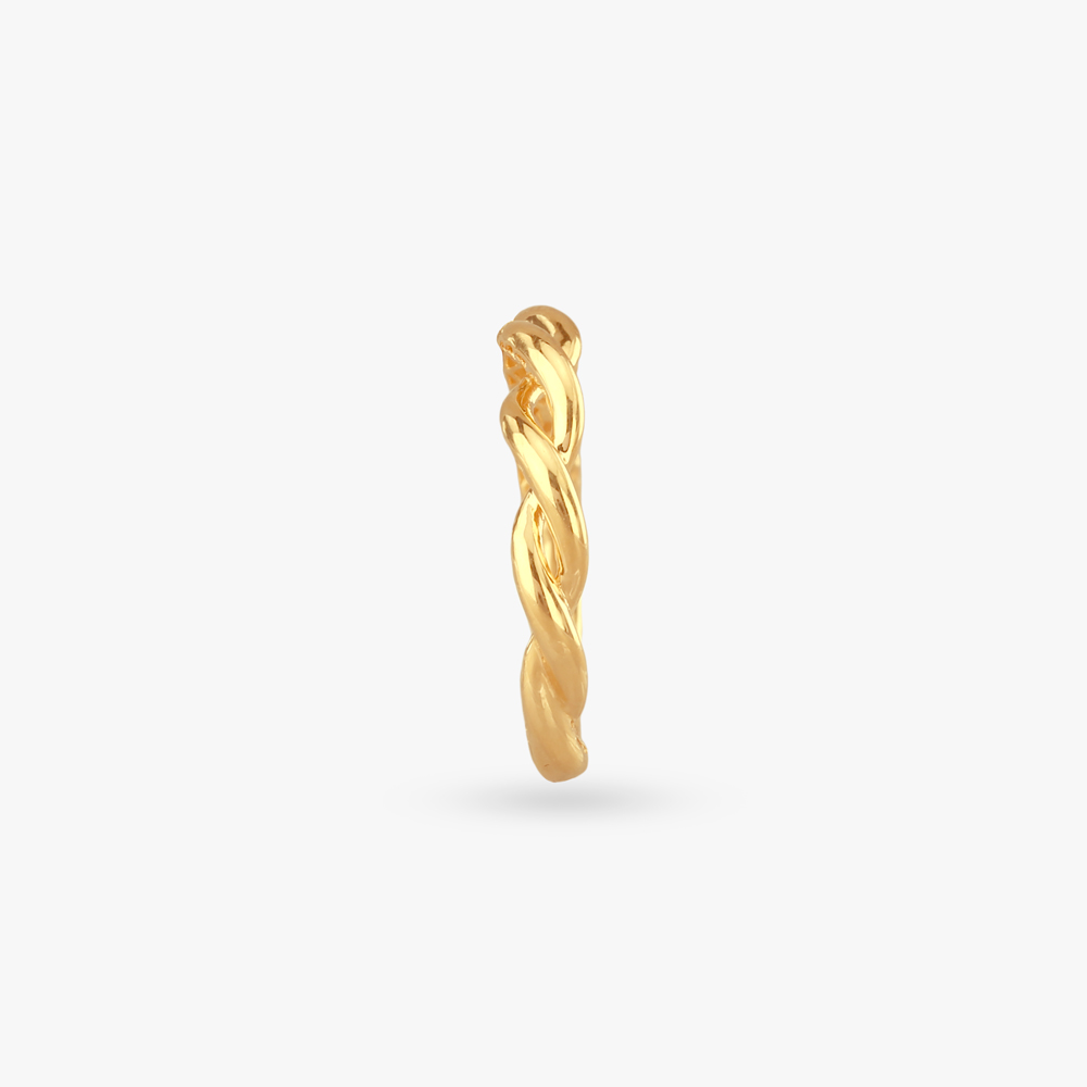 Woven Elegance Gold Ring,,hi-res image number null