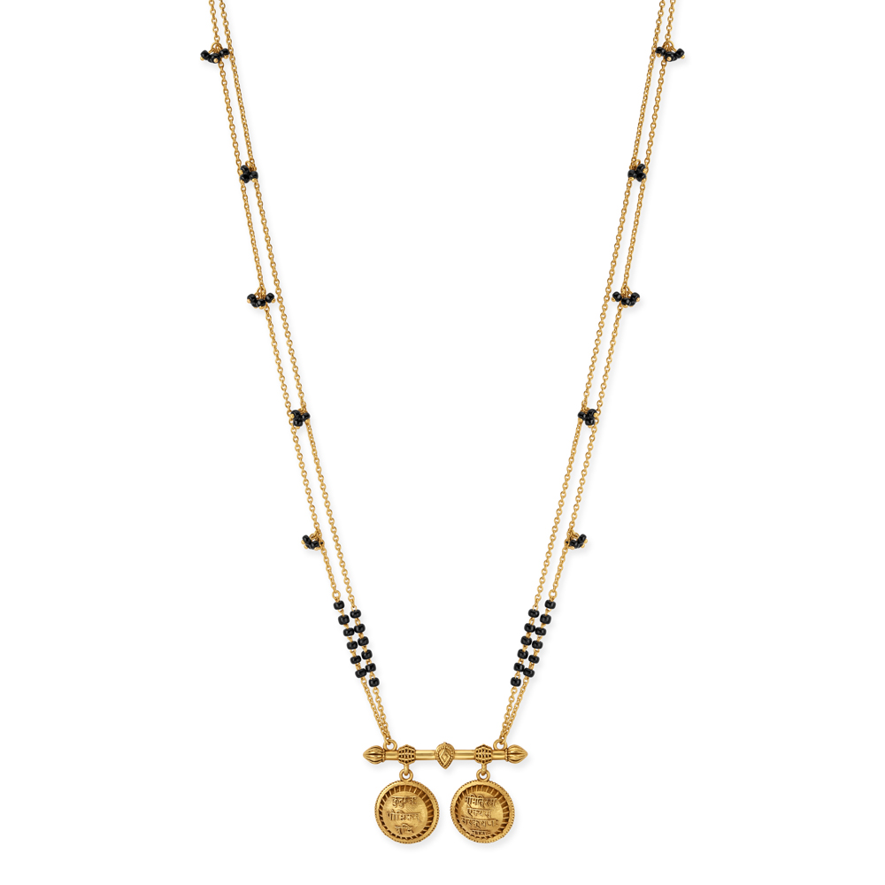 Floral Vati Mangalsutra,,hi-res image number null