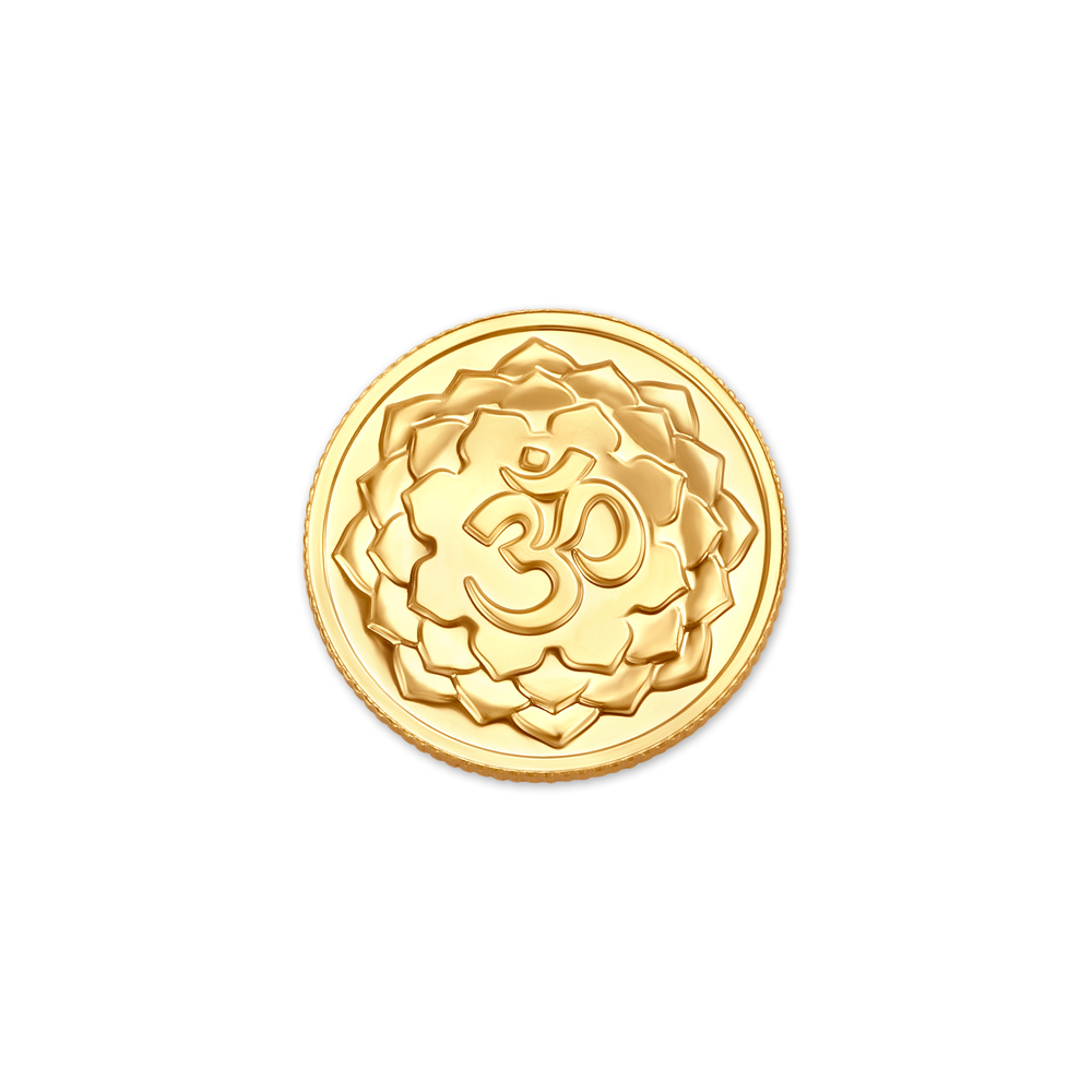 Om Motif 22 Karat 10 Gram Gold Coin,,hi-res image number null