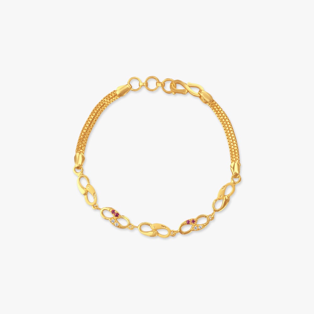 

Sleek Infinity Gold Bracelet