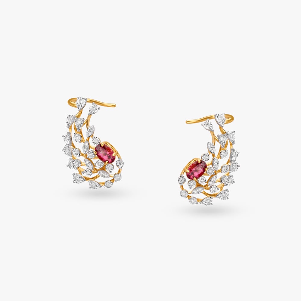 Opulent Diamond Pendant and Earrings Set,,hi-res image number null