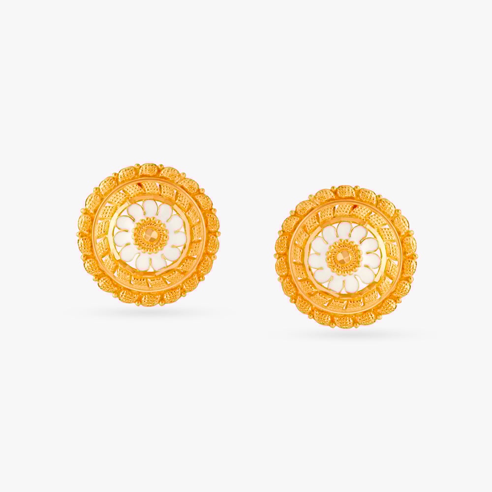 Gentle Flower Stud Earrings,,hi-res image number null