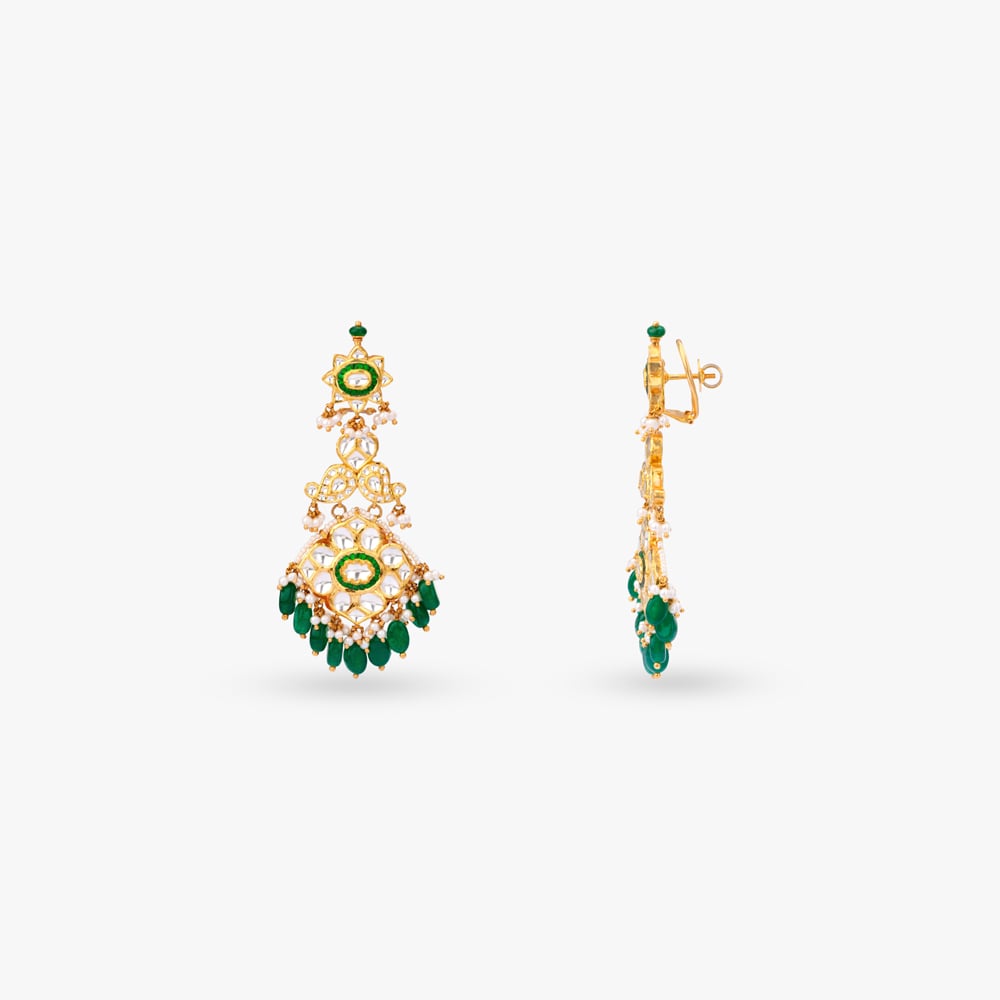 Verdant Starburst Gold Necklace Set,,hi-res image number null
