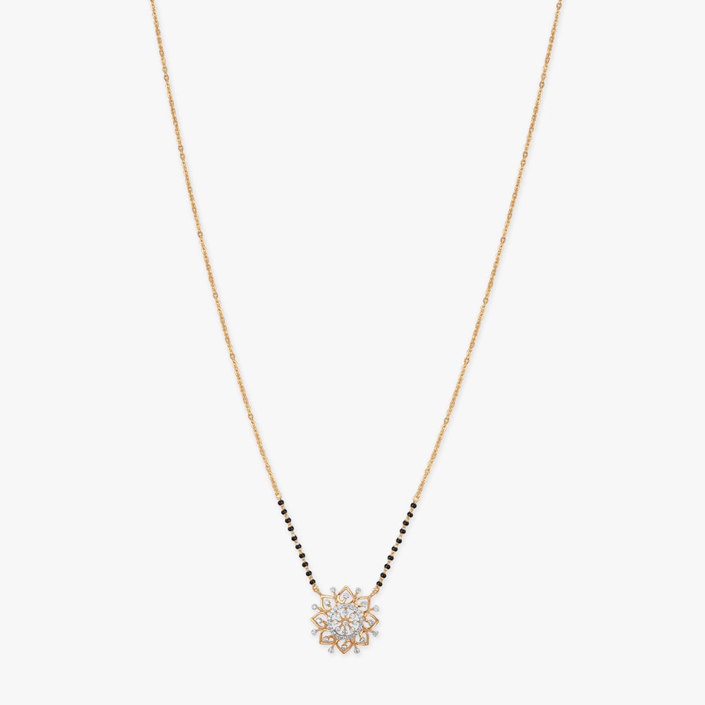 Medallion Spark Diamond Mangalsutra,,hi-res image number null