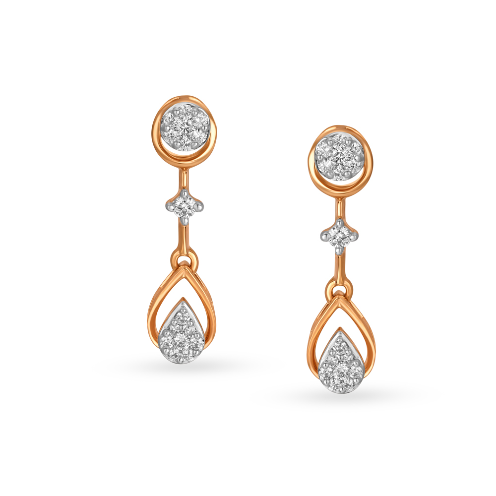 Glistening Rose Gold and Diamond Necklace Set,,hi-res image number null
