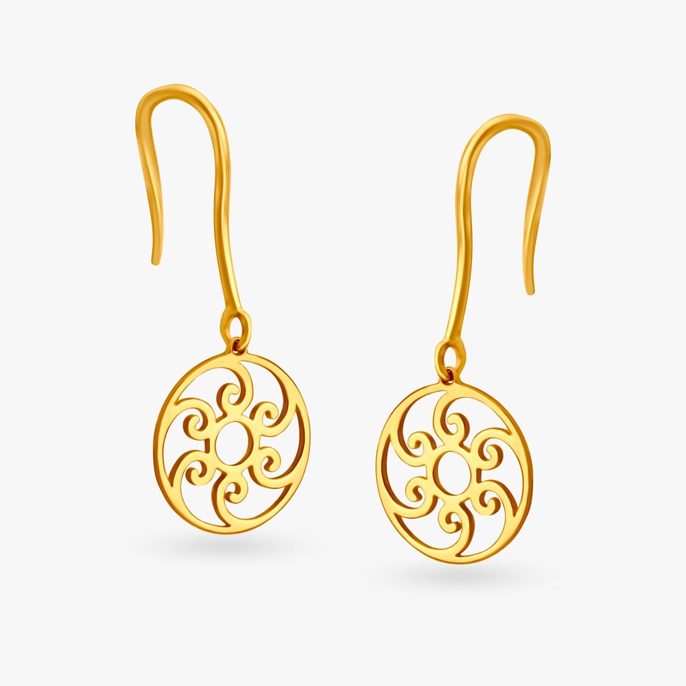 

Dainty Floral Hoop Earrings for Kids