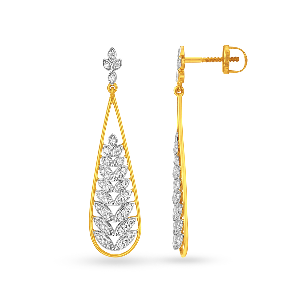 Stunning Diamond Pendant and Earrings Set