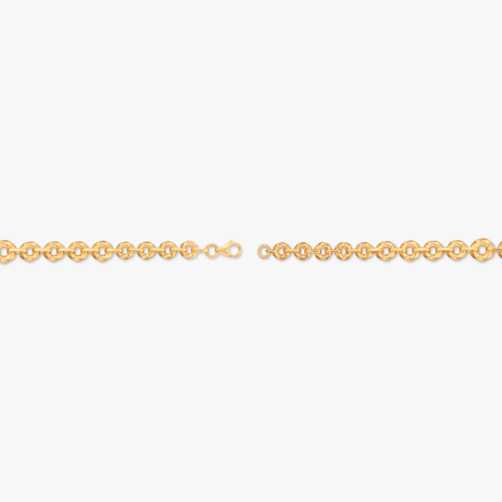 Radiant Circle Gold Bracelet,,hi-res image number null