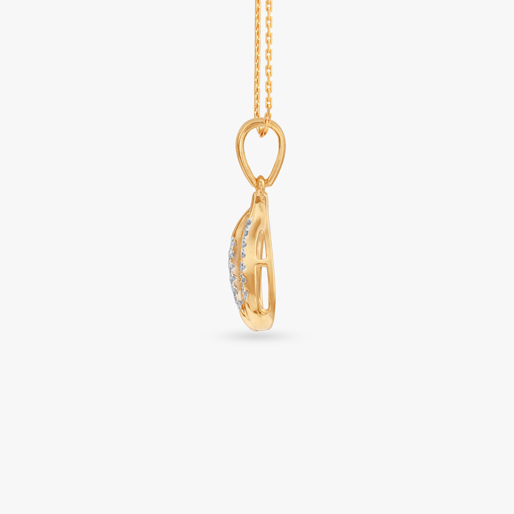 Wavy Gleam Diamond Pendant and Earrings Set,,hi-res image number null