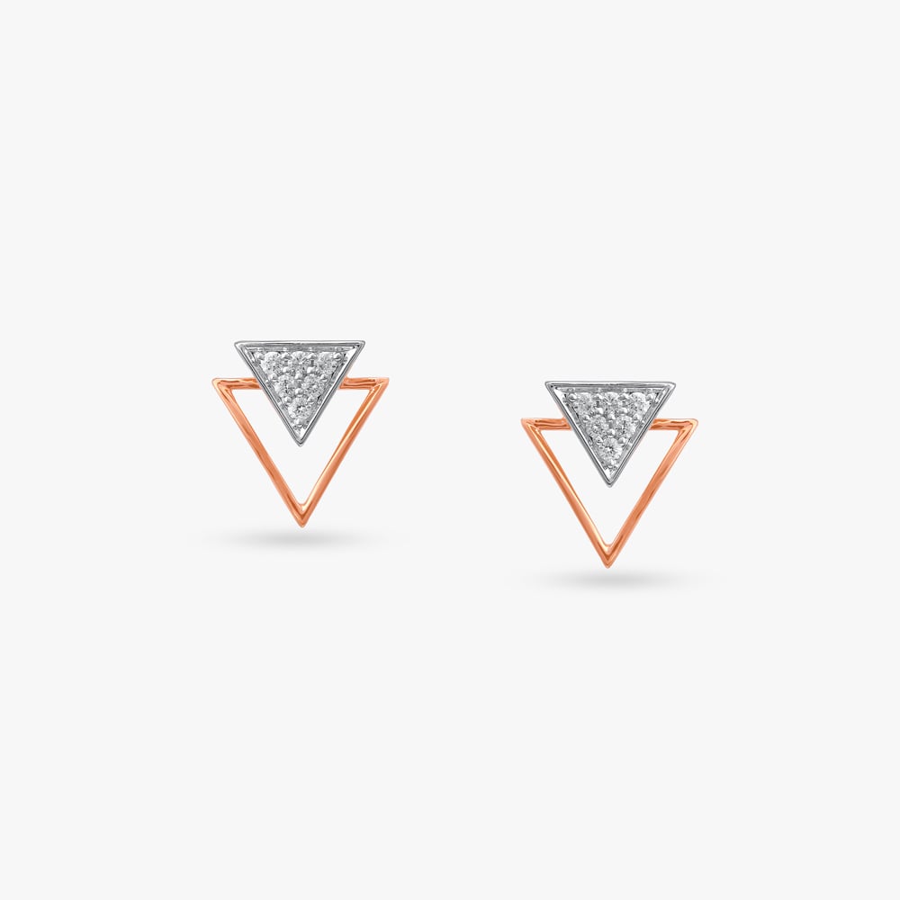 

Tri Light Diamond Stud Earrings