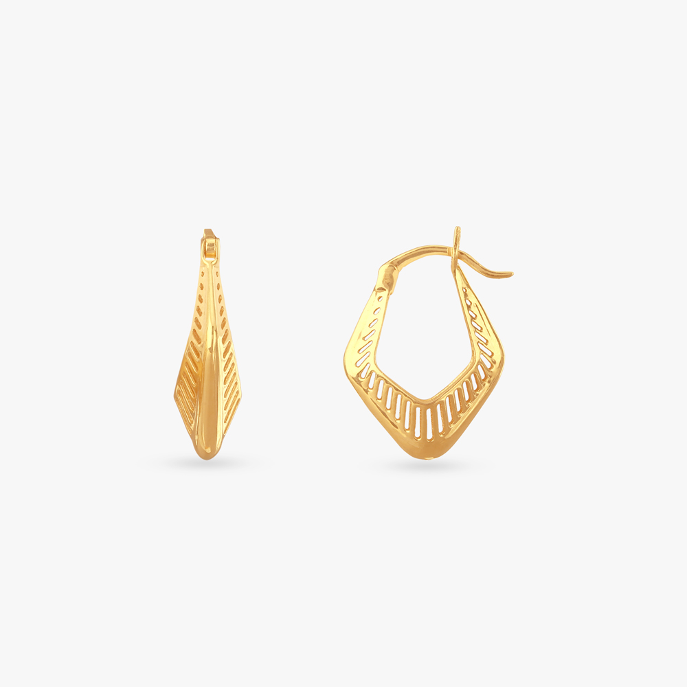 Urban Prism Gold Hoop Earrings,,hi-res image number null