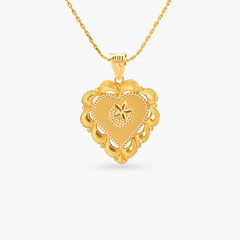 

Star Heart Gold Pendant