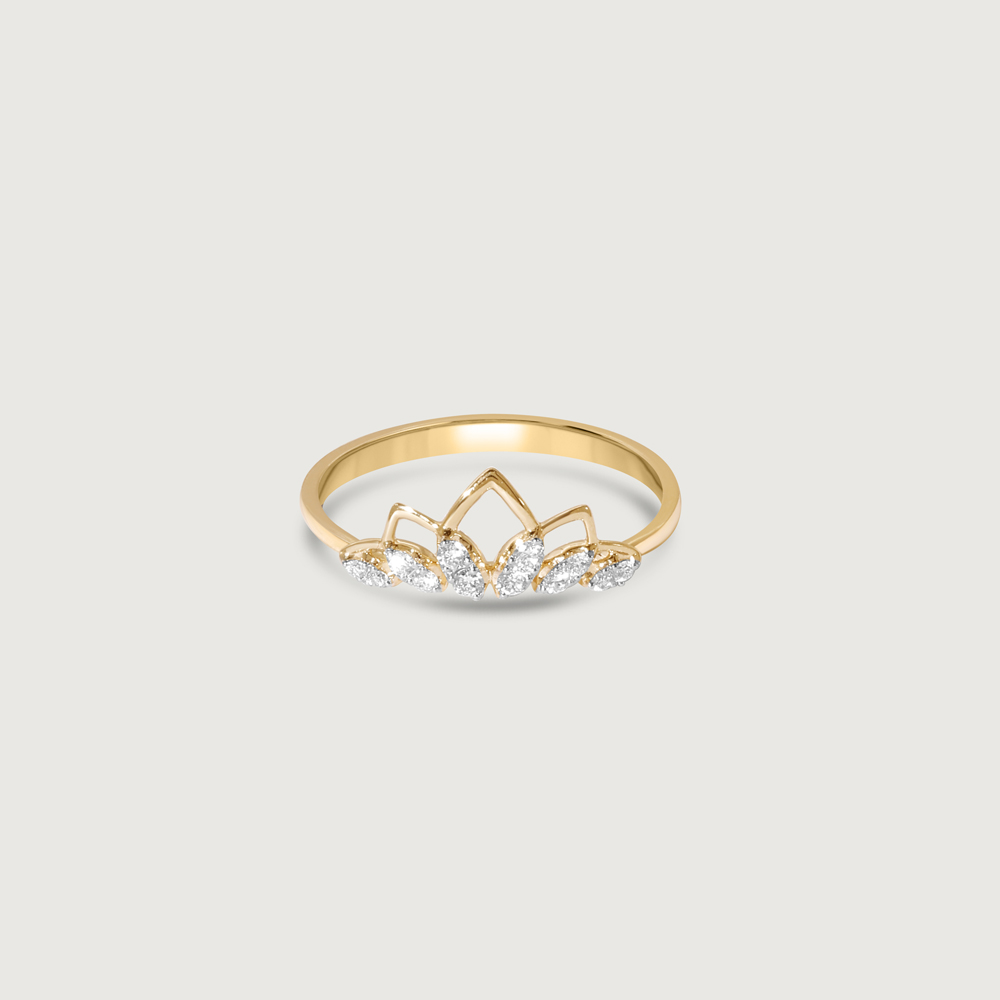 Crown Bloom Diamond Ring,,hi-res image number null