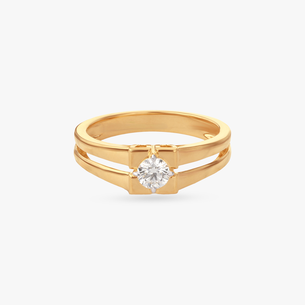 Parallel Frame Solitaire Ring,,hi-res image number null