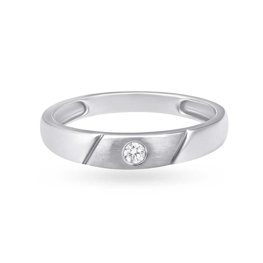 Impressive 950 Platinum Striped Ring,,hi-res image number null
