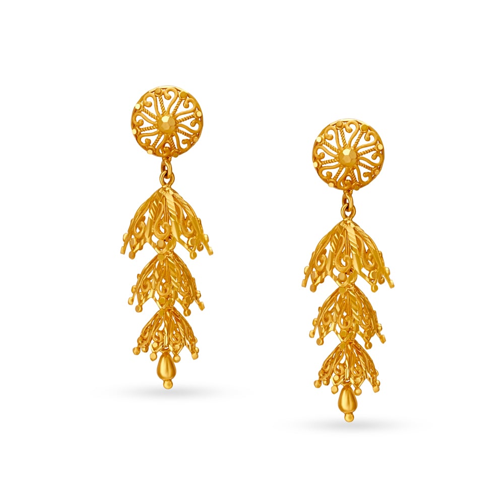

Dainty Gold Jhumkas