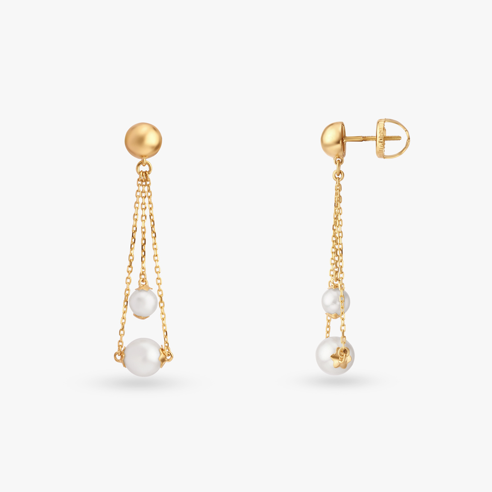 Graceful Chandelier Pearl Drop Earrings,,hi-res image number null