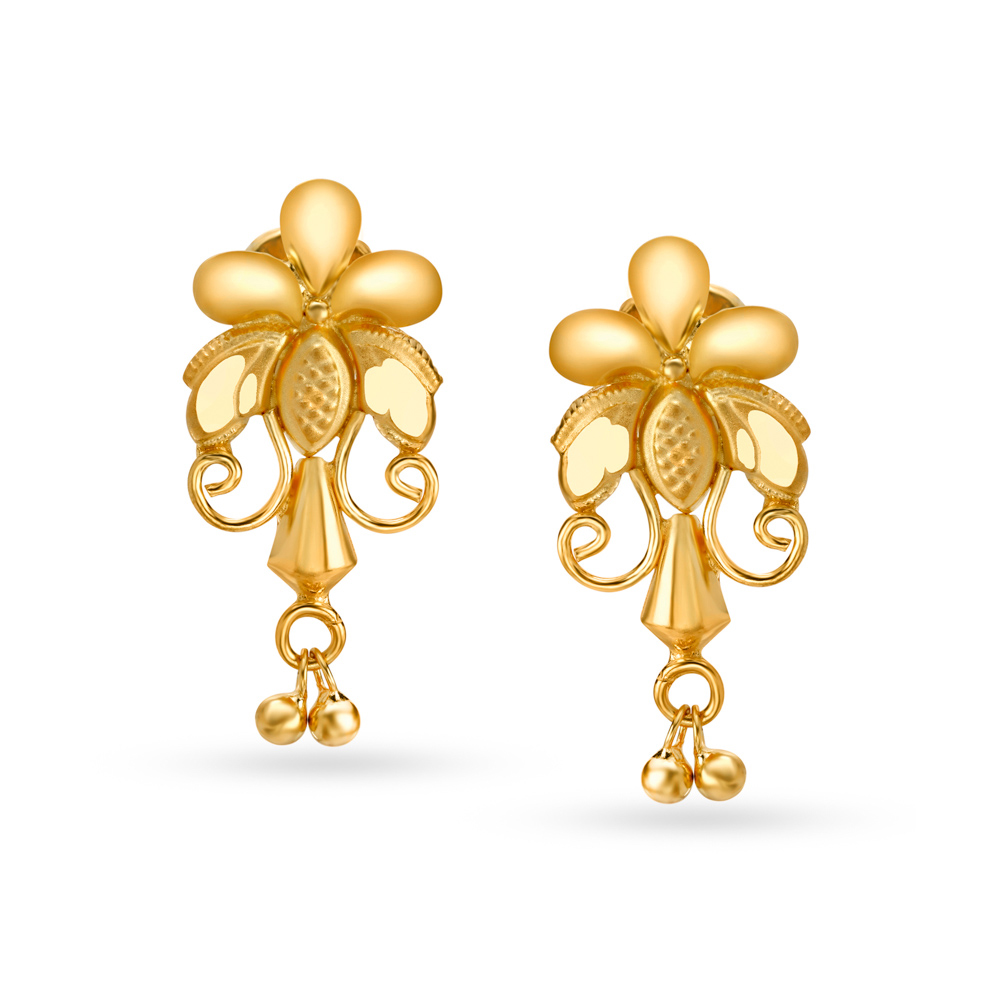 Lustrous Gold Necklace and Earrings Set,,hi-res image number null