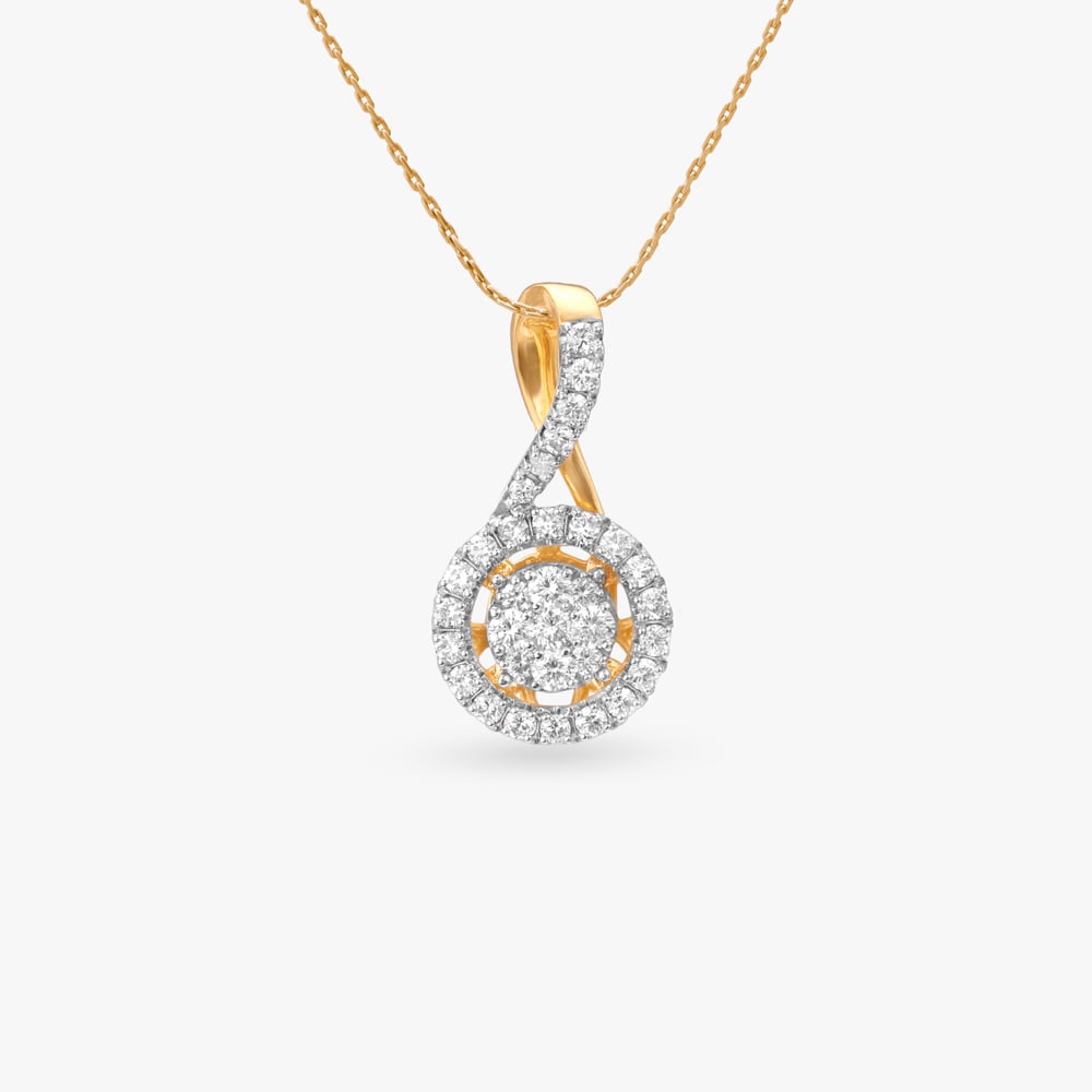 Twinkle Loop Diamond Pendant,,hi-res image number null