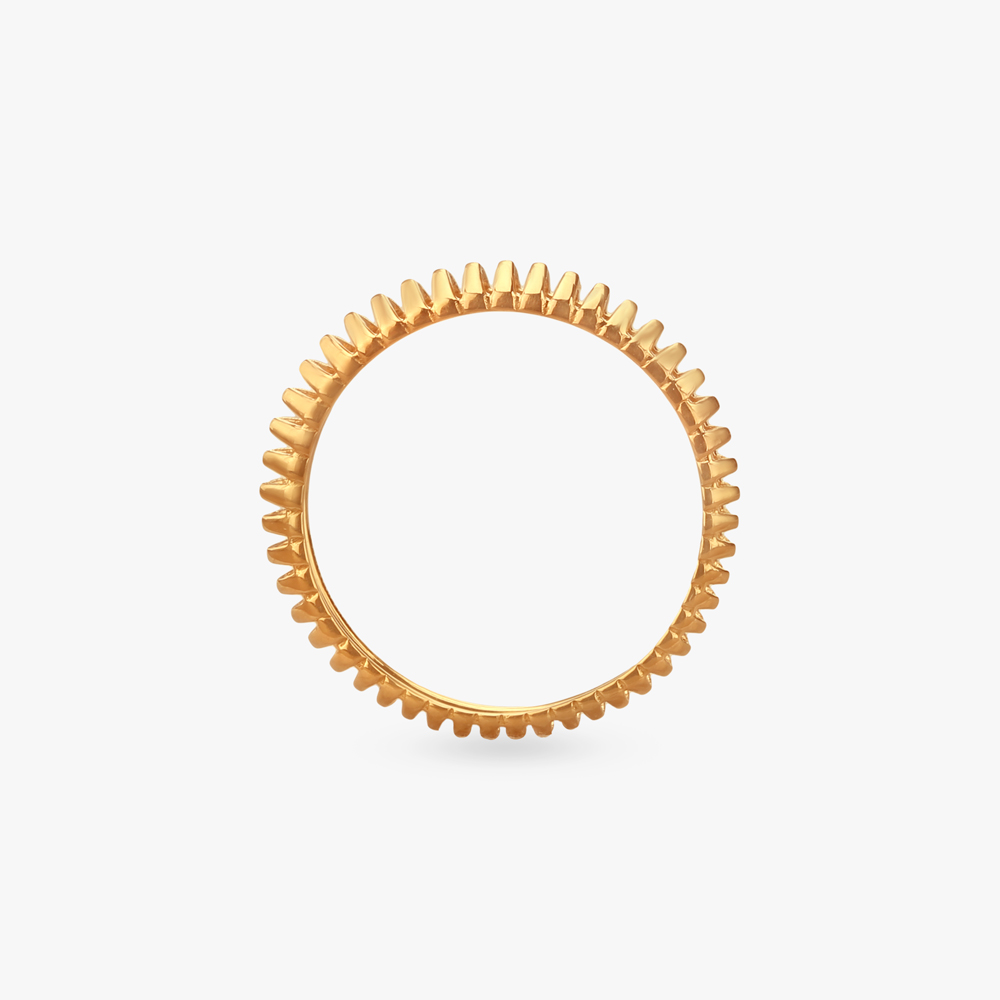 Pulse Line Gold Ring,,hi-res image number null