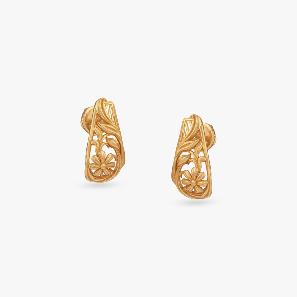

Heritage Blossom Gold Hoop Earrings