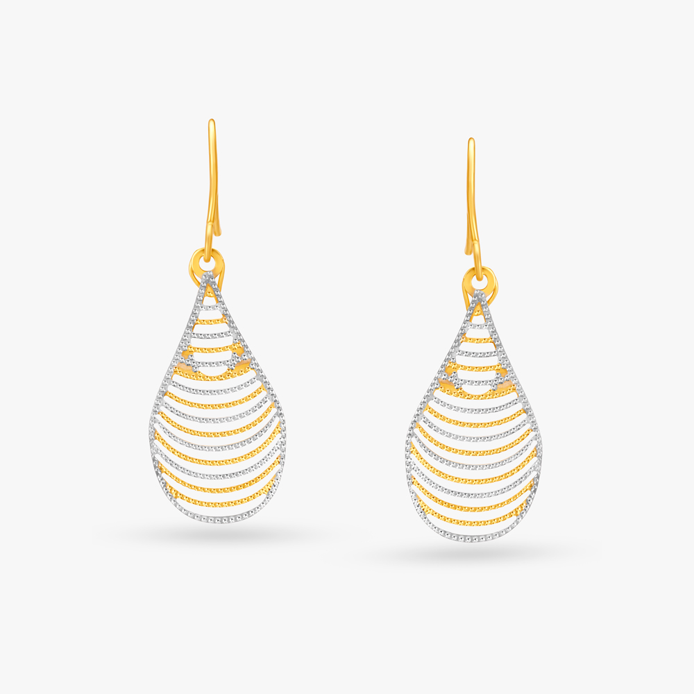 Radiant Pear Hoop Earrings,,hi-res image number null