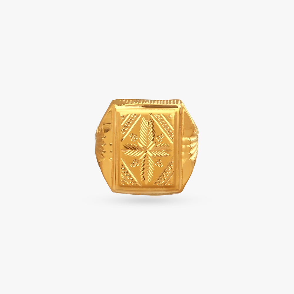 Royal Armour Gold Ring for Men,,hi-res image number null