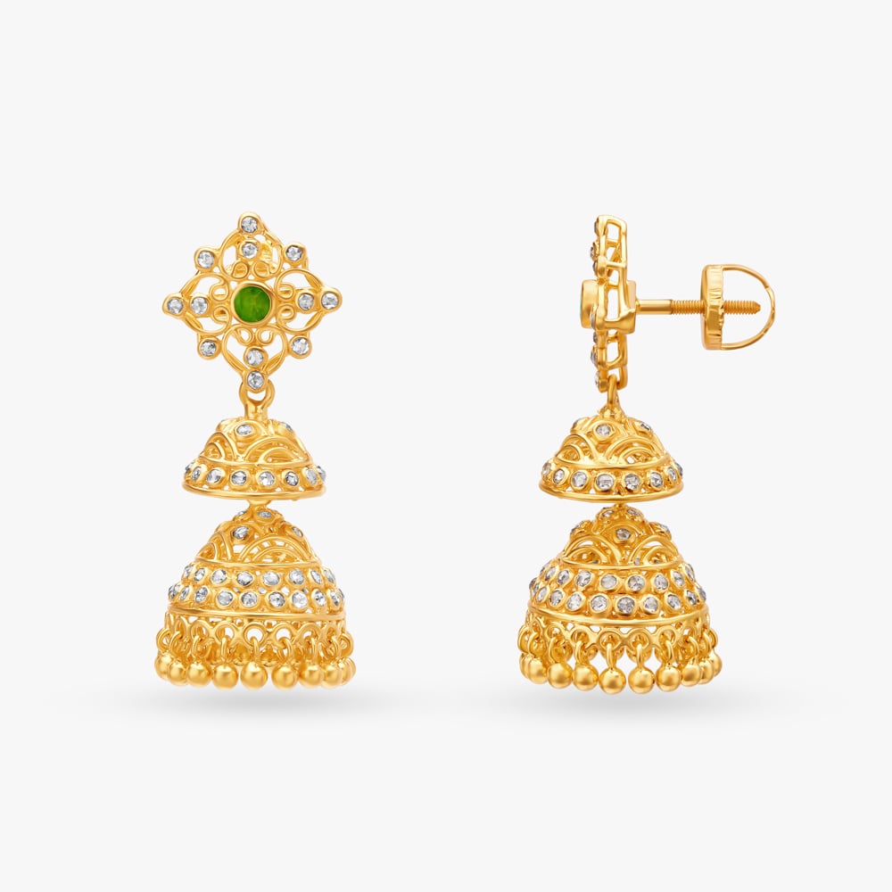 Classical Treasure Jhumka,,hi-res image number null