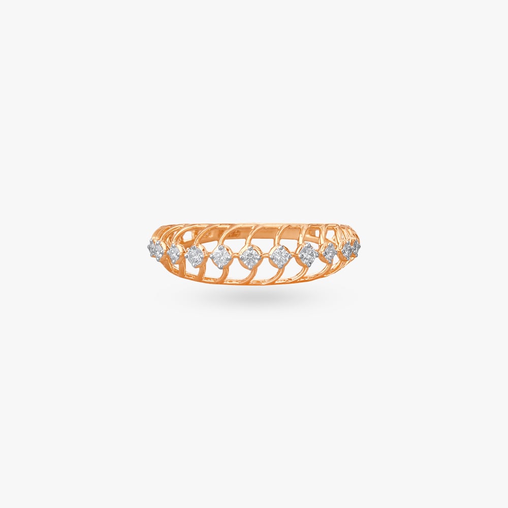 Gleaming Grid Diamond Ring,,hi-res image number null