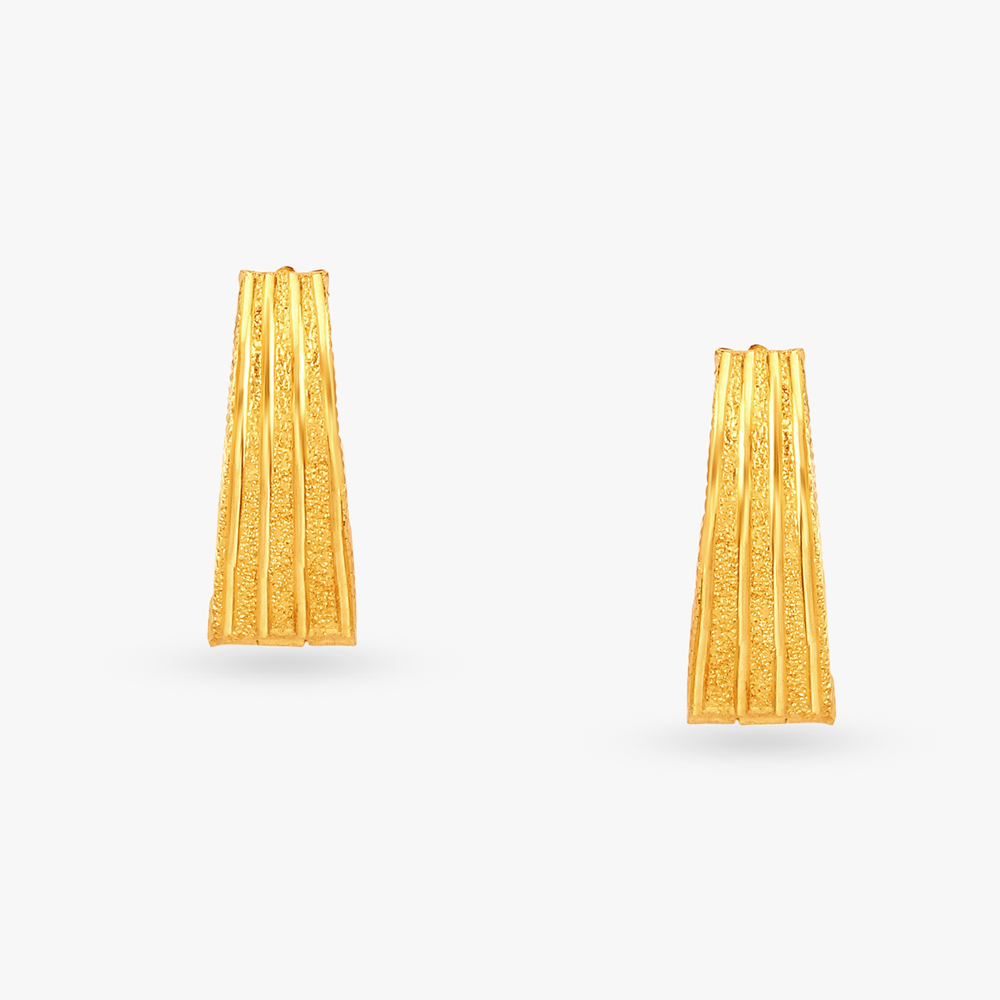 Textured Bold Gold Hoop Earrings,,hi-res image number null