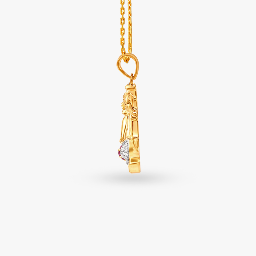 Veer Hanuman Diamond Pendant,,hi-res image number null